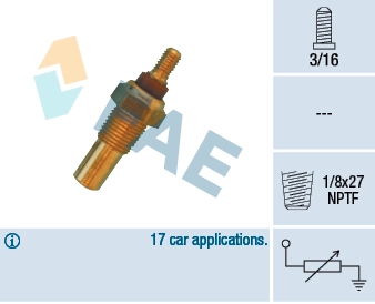 Sensor, coolant temperature