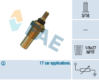 Sensor, coolant temperature