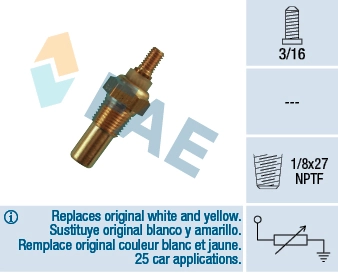 Sensor, coolant temperature