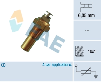 Sensor, coolant temperature