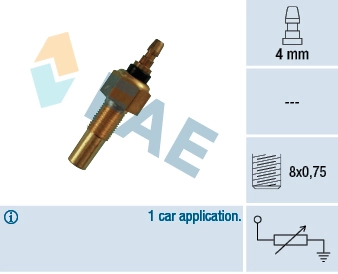 Sensor, coolant temperature