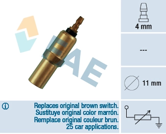 Sensor, coolant temperature