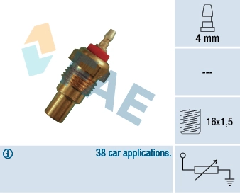 Sensor, coolant temperature