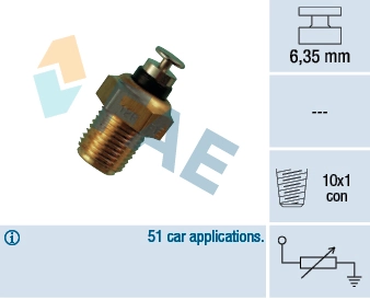 Sensor, coolant temperature