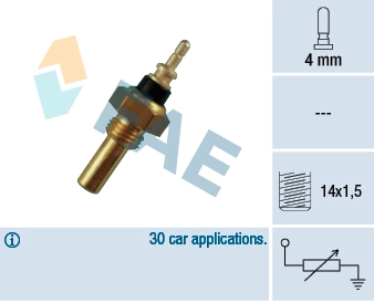 Sensor, coolant temperature