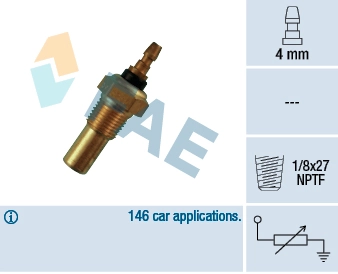 Sensor, coolant temperature