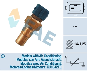 Sensor, coolant temperature