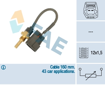 Sensor, coolant temperature