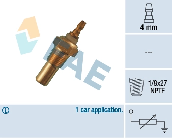 Sensor, coolant temperature