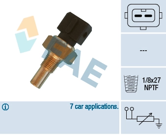 Sensor, coolant temperature
