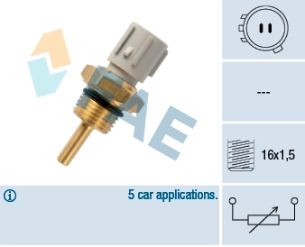Sensor, coolant temperature