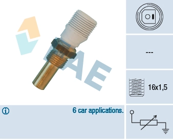 Sensor, coolant temperature