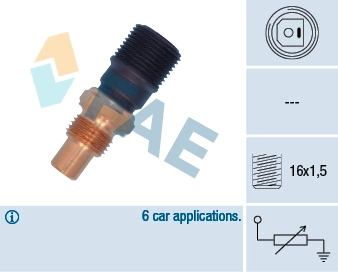 Sensor, coolant temperature