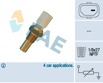 Sensor, coolant temperature