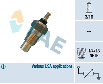 Sensor, coolant temperature