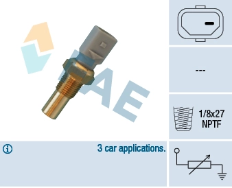 Sensor, coolant temperature