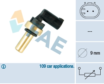 Sensor, coolant temperature
