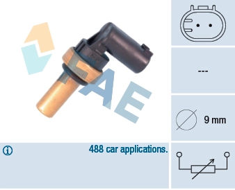 Sensor, coolant temperature