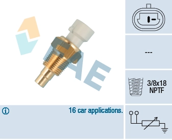 Sensor, coolant temperature