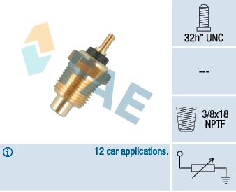 Sensor, coolant temperature