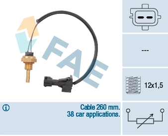 Sensor, coolant temperature