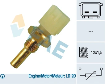 Sensor, coolant temperature
