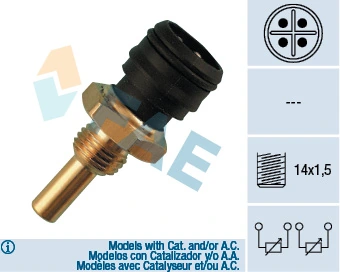Sensor, coolant temperature