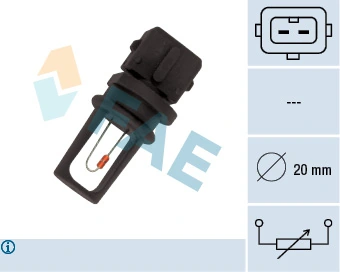 Sensor, exterior temperature