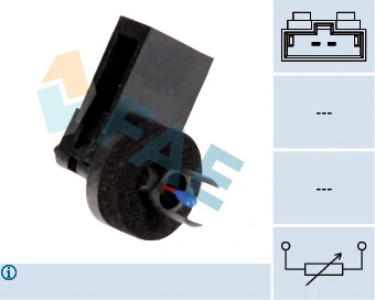 Sensor, interior temperature