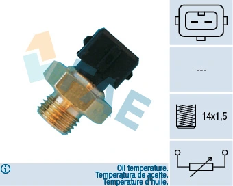 Sensor, oil temperature