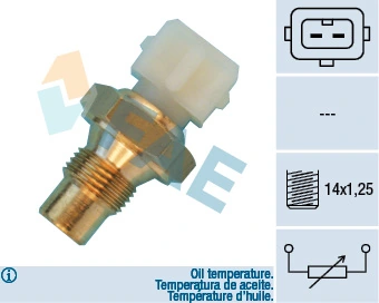 Sensor, oil temperature