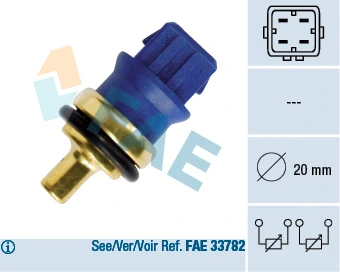 Sensor, coolant temperature