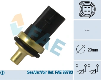 Sensor, coolant temperature