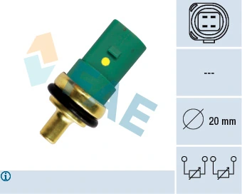 Sensor, coolant temperature