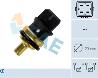 Sensor, coolant temperature