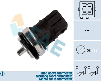 Sensor, coolant temperature