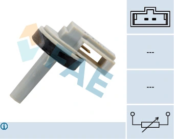 Sensor, interior temperature