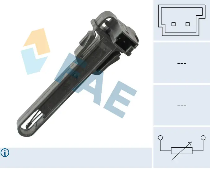 Sensor, interior temperature