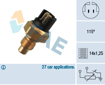 Sensor, coolant temperature