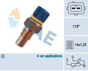 Sensor, coolant temperature