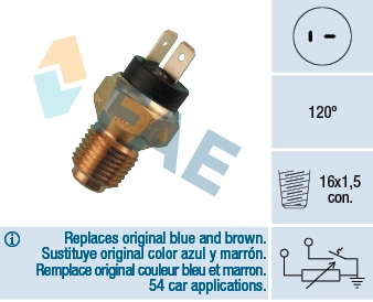 Sensor, coolant temperature