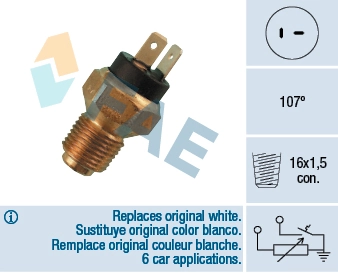 Sensor, coolant temperature