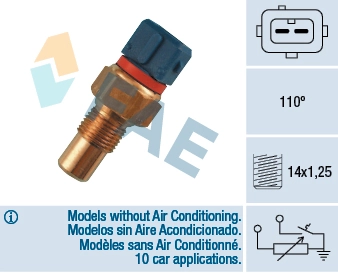 Sensor, coolant temperature