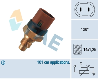 Sensor, coolant temperature