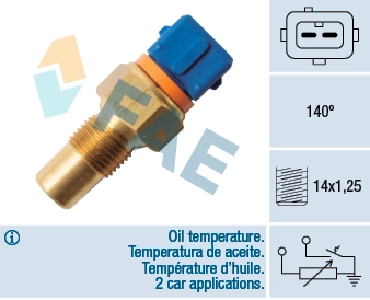 Sensor, coolant temperature
