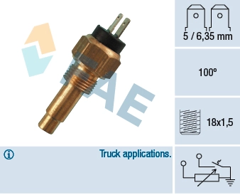 Sensor, coolant temperature