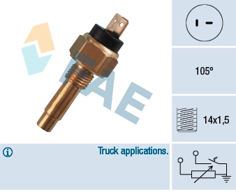 Sensor, coolant temperature