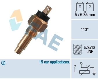 Sensor, coolant temperature