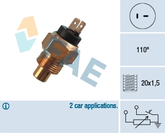 Sensor, coolant temperature