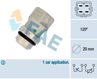 Sensor, coolant temperature